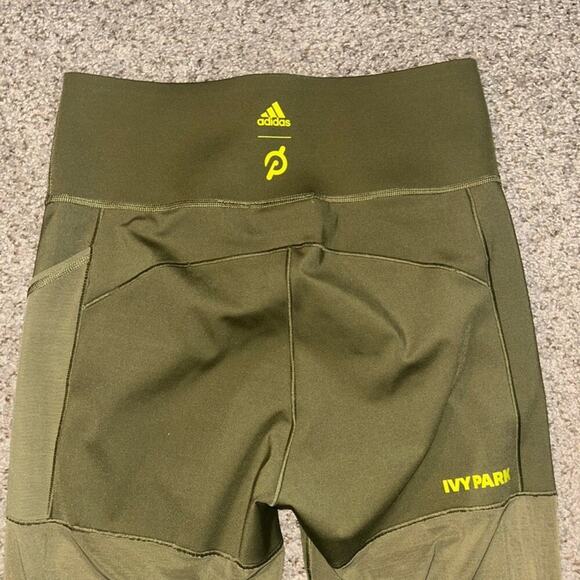 Adidas Womens Ivy Park x Peloton Focus Olive Power Tights Size Medium - Picture 5 of 9